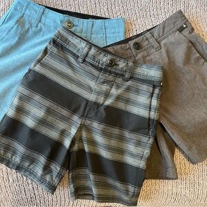 3 PAIRS BOYS VOLCOM WATER/SWEAT RESISTANT SHORTS